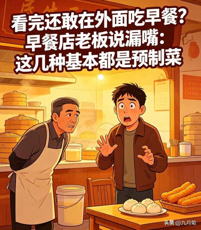 早餐老板说漏嘴：这几种基本都是预制早餐
